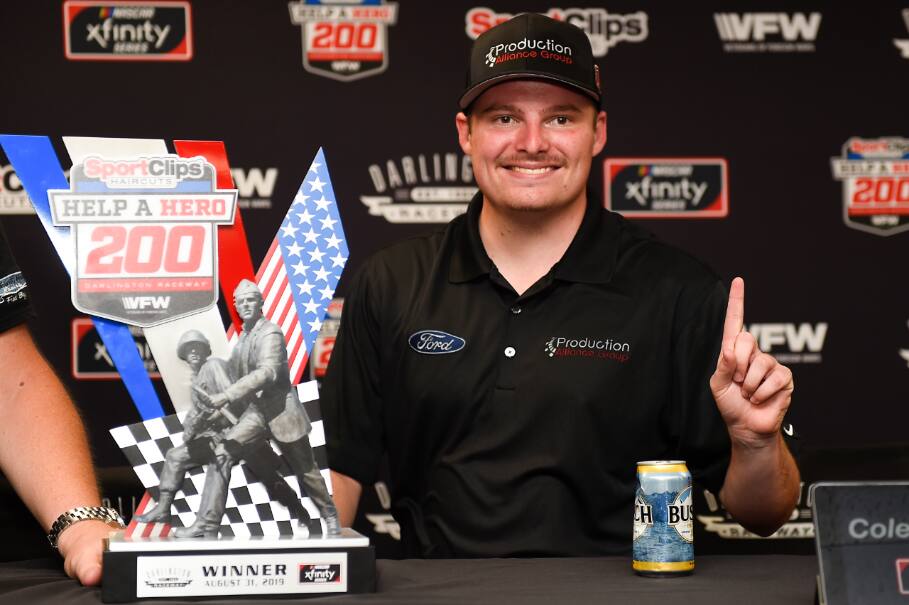 He finished second but was awarded the win after Hamlin's car failed post-race technical inspection. He finished second but was awarded the win after Hamlin's car failed post-race technical inspection.